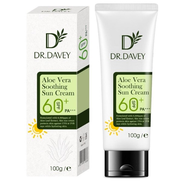 کرم ضد آفتاب دکتر دیوی حاوی آلوئه ورا SPF 60 حجم 100 میل