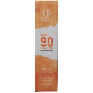 لوسیون ضد آفتاب نارنجی صورت و بدن روشن کننده spf90