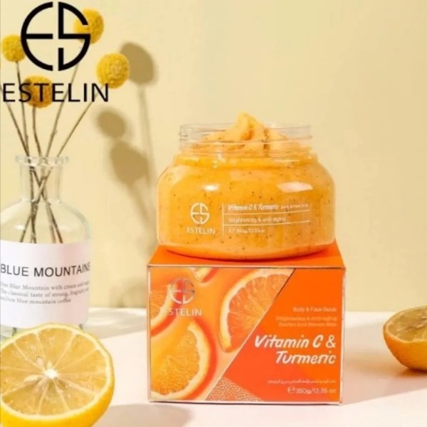 estelin body and face scrub vitamin c turmeric1