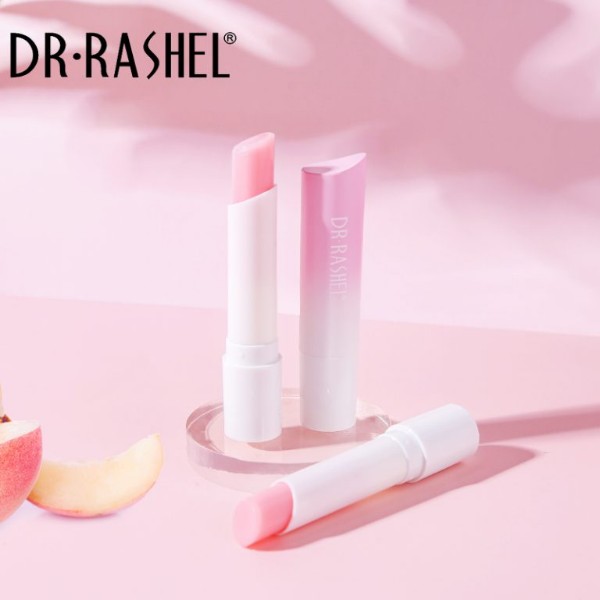 لب هلو دکتر راشل حجیم کننده و آبرسان لب 3گرم Dr.Rashel Peach Plumping Hydrating Lip Balm 1 768x768 copy 600x600