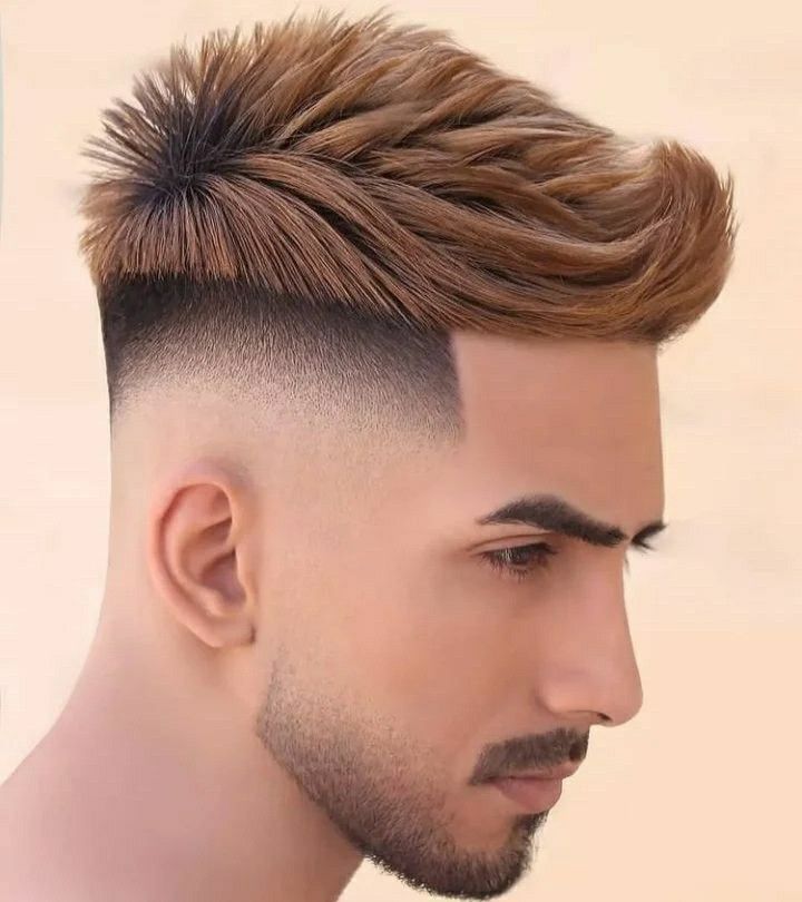 مدل مو پسرانه خامه‌ای (Pompadour) (10)