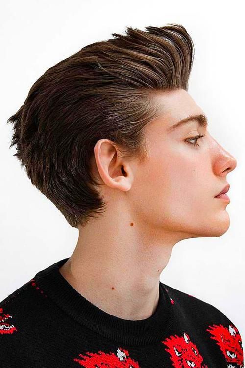 مدل مو پسرانه خامه‌ای (Pompadour) (12)