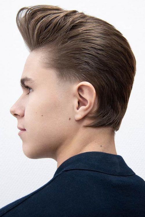مدل مو پسرانه خامه‌ای (Pompadour) (8)