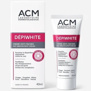 کرم ضد لک و ضد جوش قوی و تسکین‌دهنده ACM اصلی به ضمانت مرجوعی مدل DEPIWHITE ADVANCED حجم ۴۰ میل