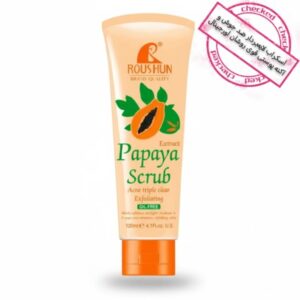 اسکراب پاپایا برند روشان حجم 120 میلی لیتر پوستی مراقبتی شهریار طب درگهان