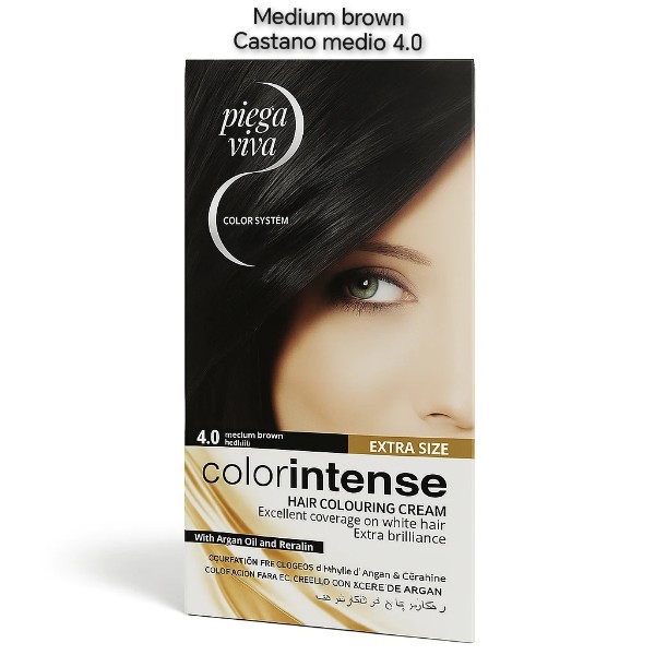 رنگ مو کالرینتنس 4.0 قهوه‌ای متوسط اصل ایتالیا پوشش کامل سفیدی و ماندگاری بالا