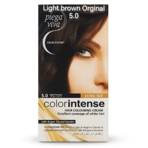 رنگ موی ایتالیایی کالرینتنس قهوه‌ای روشن شماره 5.0 با روغن آرگان و کراتین