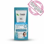 عکس ضد آفتاب فیزیکی (مینرال) تیاگو spf50 محافظت درمانی و تخصصی پوست