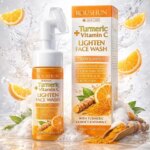 فیس واش براش دار روشان رایحه ویتامین سی و زرد چوبه حجم 160 میل روشن کننده و ضد لک و درمان چربی پوست
