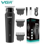 ماشین اصلاح موی سر و صورت وی جی ار مدل V-933 با تیغه استیل پیشرفته، اصلاح خط زن و حجم زن، قابلیت استفاده خشک و مرطوب، با - Image 4