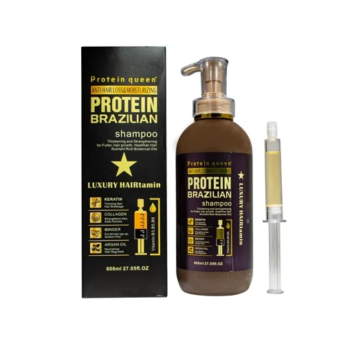 w3o8CAIZhu8XaR7qhCBmFOioBSwftVszsBkdNGVuRF56BPwUIy.jpg_512X512X70.jpg شامپو پروتئین کوئین مدل Protein Brazilian Luxury حجم 800 میلی لیتر - تصویر 1