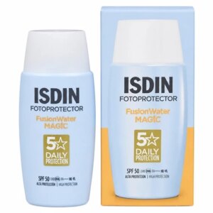 ضدآفتاب ایزدین فیوژن واتر مجیک SPF50 محافظت روزانه 5 ستاره با بافت فوق سبک و جذب سریع