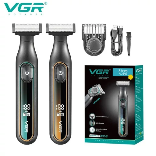 ماشین اصلاح شارژی صورت و بدن ضد آب وی جی ار مدل V-360 تصویر اصلی ماشین اصلاح شارژی صورت و بدن ضد آب وی جی ار مدل V-360