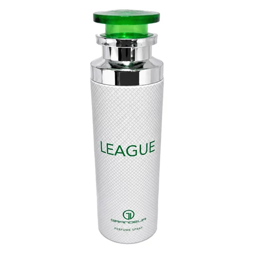 7bd93ed3-8d65-404a-9471-5b612a031058.jpg_512X512X70.jpg اسپری بدن مردانه گراندیور مدل LEAGUE رایحه خنک حجم 200 میلی لیتر - Image 1