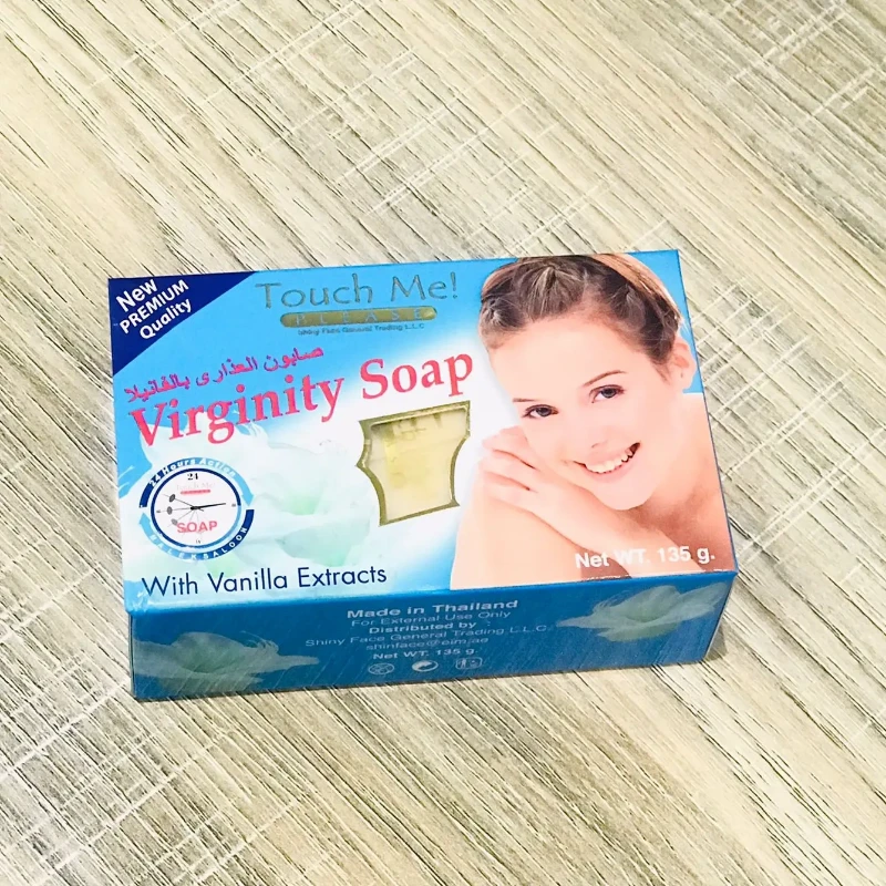 virginity-soap-vanilla-135g صابون وانیلی تاچ می مخصوص بهداشت خارجی بانوان با وزن ۱۳۵ گرم